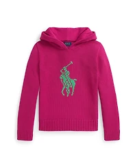 Polo Ralph Lauren Girls 7-16 Big Pony Hooded Sweatshirt