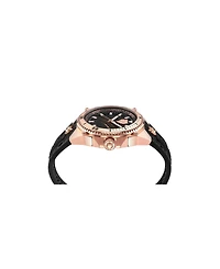 Plein Sport Mens Thunder Force 3 Hand Quartz Black Silicone Strap 47mm