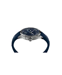 Plein Sport Mens Lineman 3 Hand Quartz Blue Silicone Strap 45mm