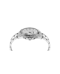 Plein Sport Mens Rampage 3 Hand Date Quartz Stainless steel Bracelet 44MM