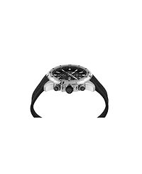 Plein Sport Mens Impact Chronograph Date Quartz Black Silicone Strap 46MM