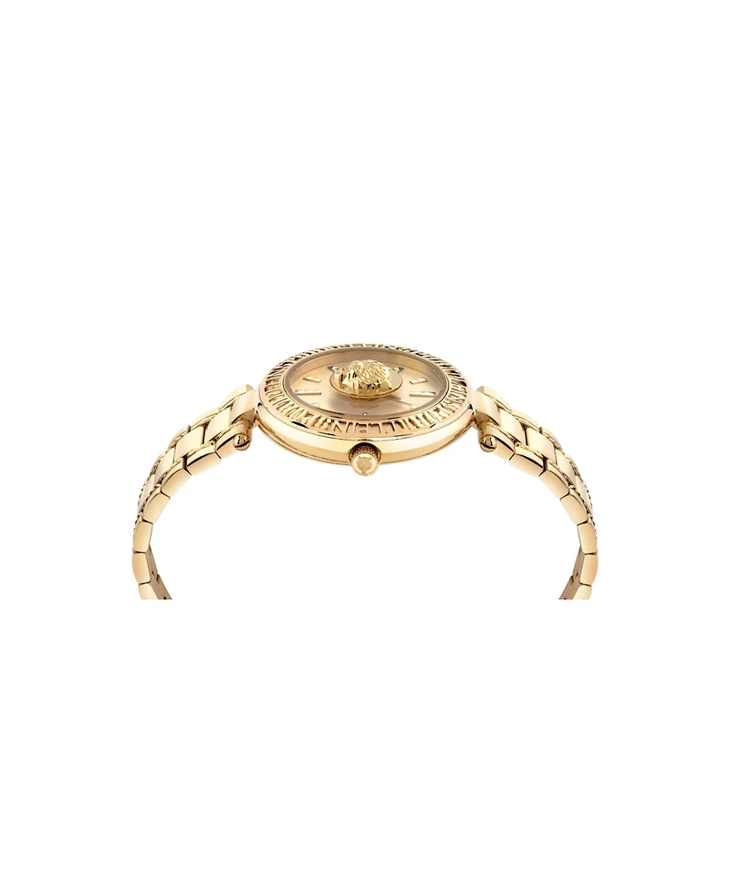 Plein Sport Womens Opium 2 Hand Quartz Ip Yellow Gold Bracelet 38MM