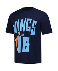 Playa Society Men's and Women's Blue Dallas Wings Established 2016 Premium T-Shirt