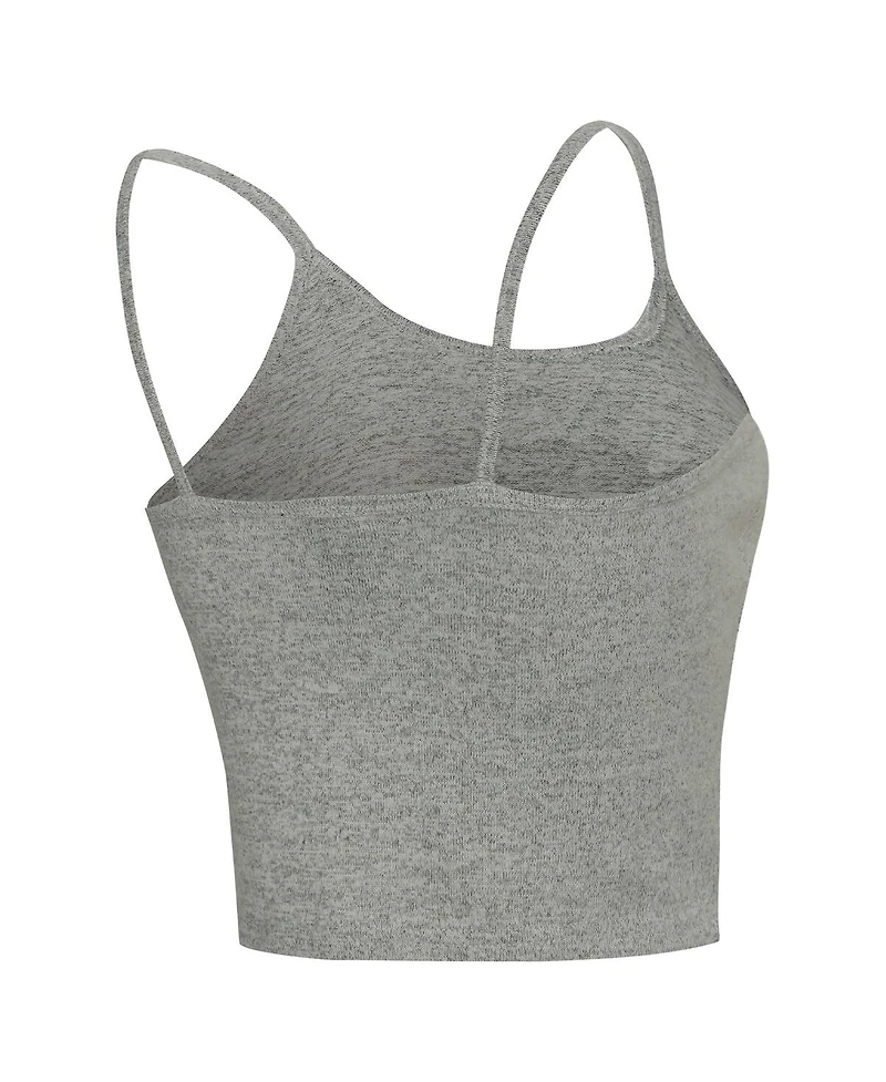 Concepts Sport Women's 3-Piece Heather Gray Minnesota Vikings Rigor Tank, Short and Robe Set