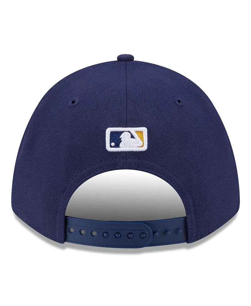 New Era Men's Navy Milwaukee Brewers 2025 Mlb Postseason Side Patch 9FORTY Adjustable Hat