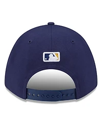 New Era Men's Navy Milwaukee Brewers 2025 Mlb Postseason Side Patch 9FORTY Adjustable Hat