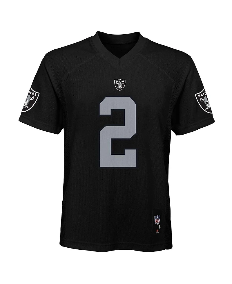 Outerstuff Big Boys and Girls Ashton Jeanty Black Las Vegas Raiders Replica Player Jersey