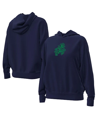 Under Armour Women's Navy Notre Dame Fighting Irish Leprechaun Icon Fleece Pullover Hoodie