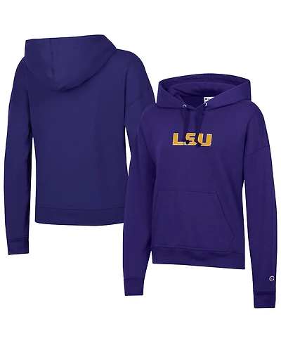 Champion Women's Purple Lsu Tigers Powerblend Fleece Hoodie