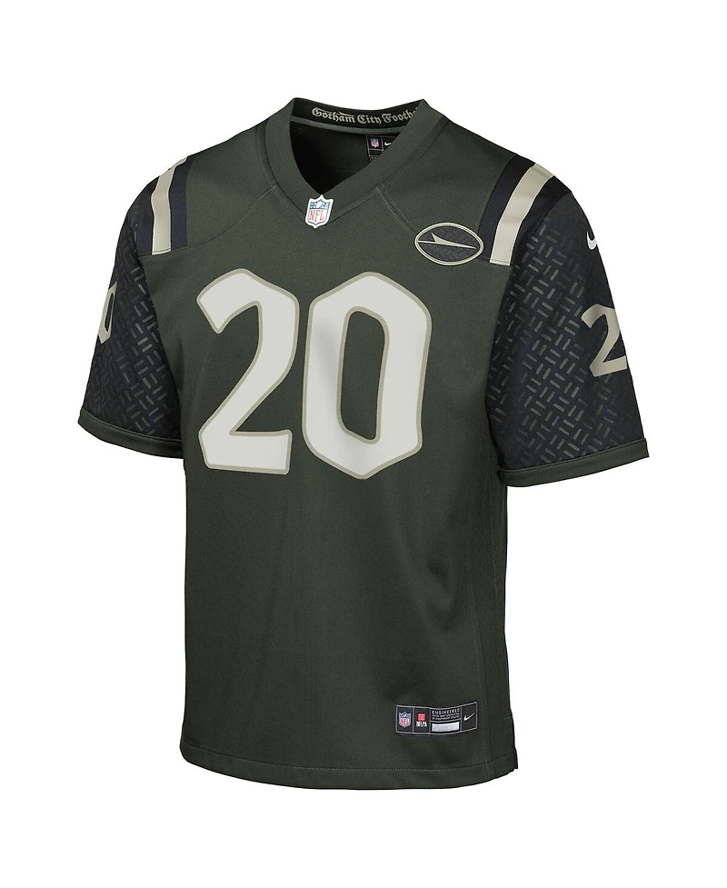 Nike Big Boys and Girls Breece Hall Gotham Green New York Jets 2025 Rivalries Collection Game Jersey
