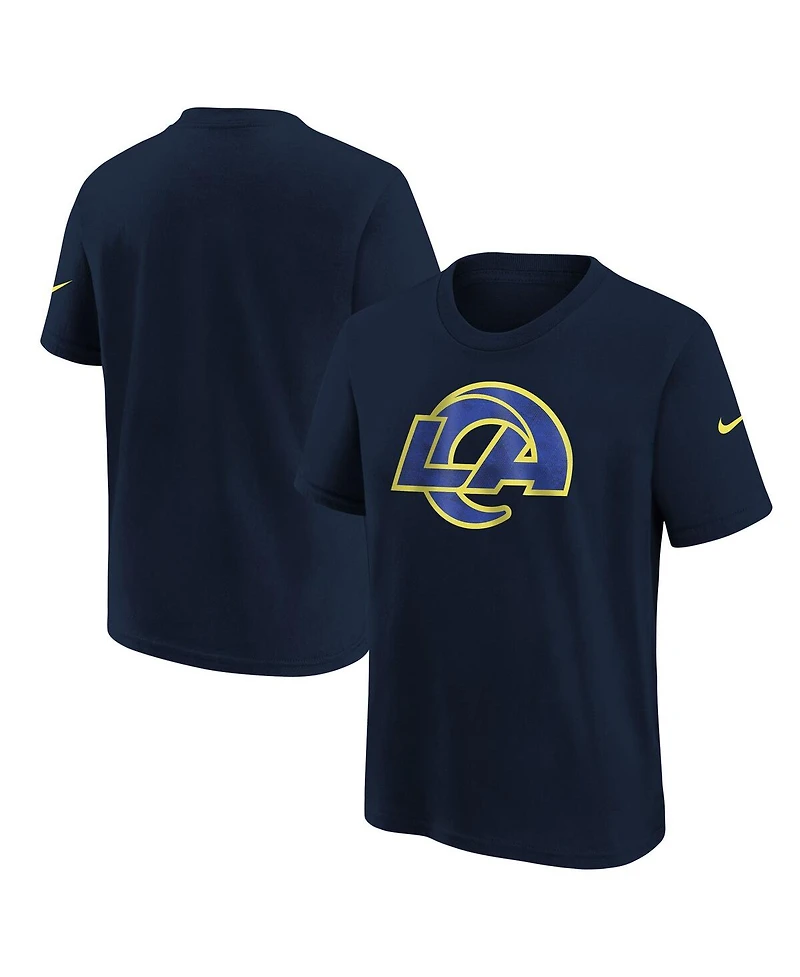 Nike Big Boys and Girls Midnight Blue Los Angeles Rams 2025 Rivalries Collection T-Shirt