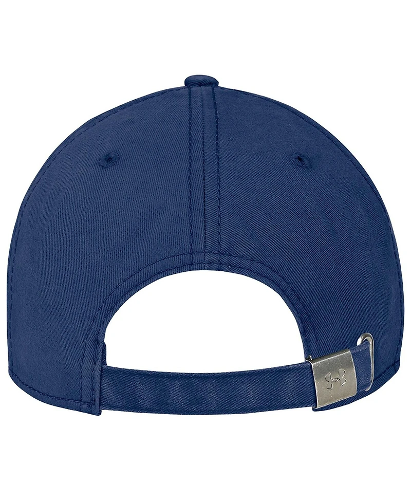 Under Armour Men's Navy Notre Dame Fighting Irish College Essentials Washed Cotton Blend Adjustable Hat