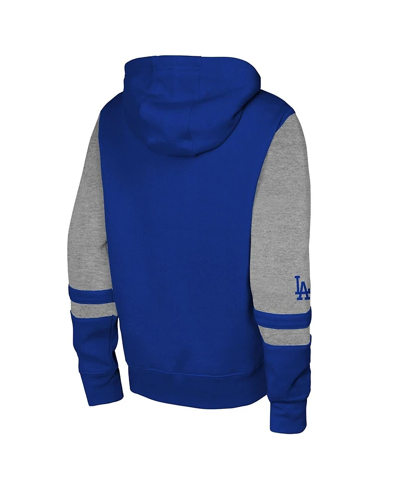 Outerstuff Men's Royal Los Angeles Dodgers Stadium Color block Full-Zip Hoodie