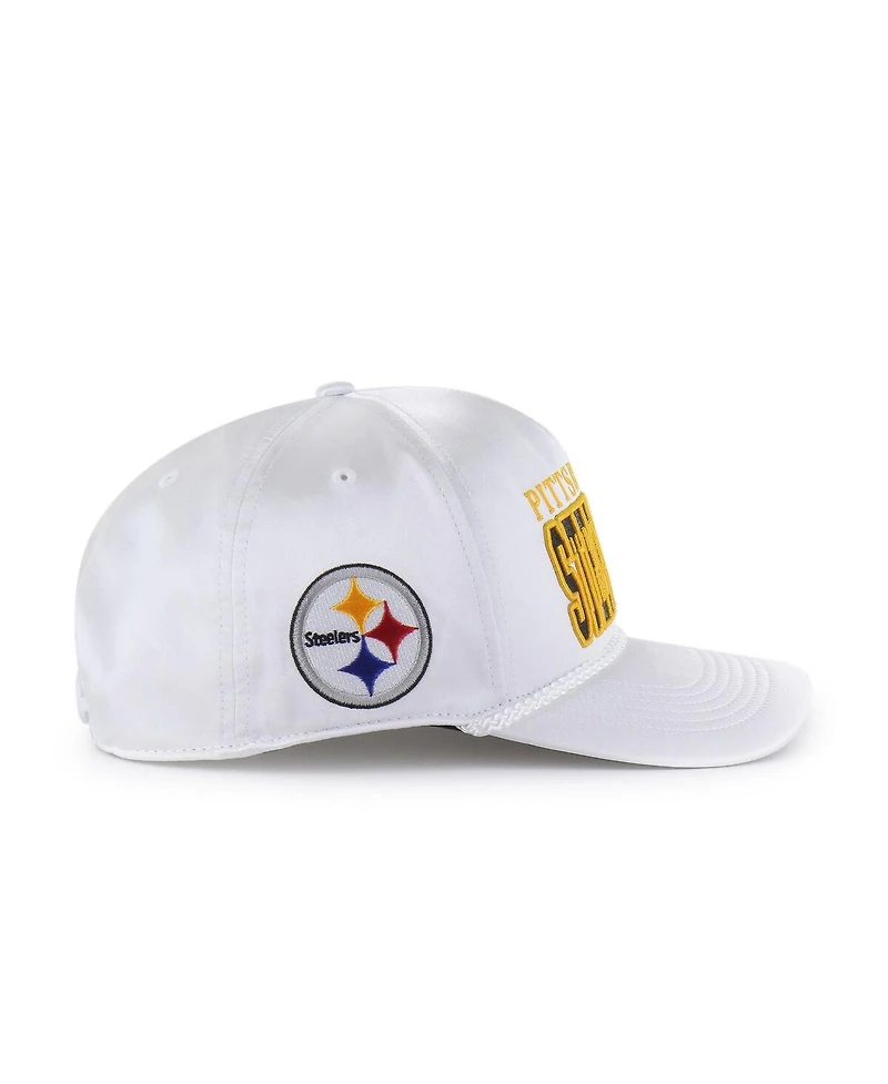'47 Brand Women's White Pittsburgh Steelers Outspoken Hitch Adjustable Hat