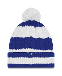 New Era Women's Royal Buffalo Bills 2025 Rivalries Collection Braided Cuffed Pom with Knit Hat