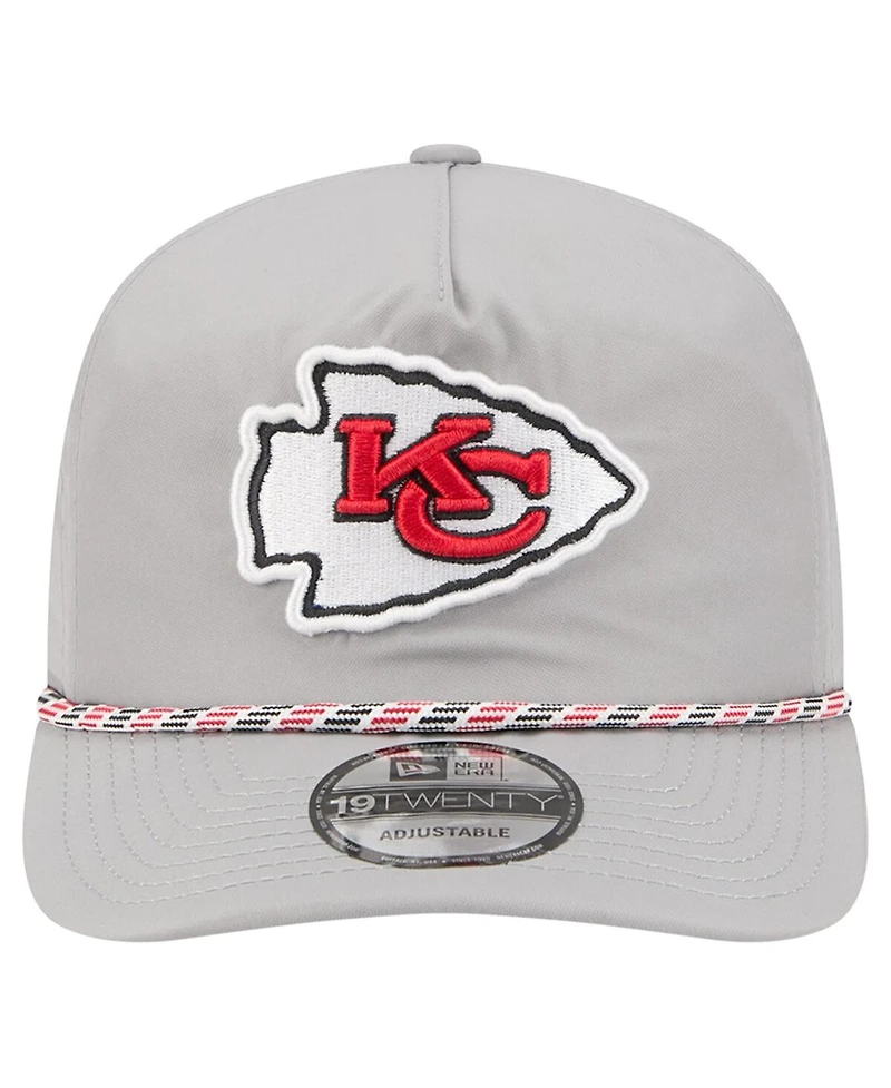 New Era Men's Gray Kansas City Chiefs Rope 19TWENTY Hat