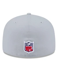 New Era Men's Wolf Gray Seattle Seahawks 2025 Rivalries Collection Sideline Rope 59FIFTY Fitted Hat