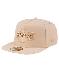 New Era Men's Khaki Los Angeles Lakers Color Pack A-Frame 59FIFTY Fitted Hat