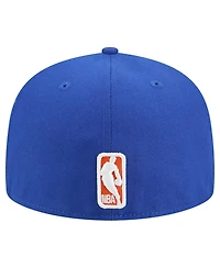 New Era Men's Blue New York Knicks Tri-Hit 59Fifty Fitted Hat