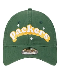 New Era Big Girls Green Green Bay Packers Cheer 9TWENTY Adjustable Hat