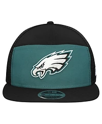 New Era Men's Midnight Green/Black Philadelphia Eagles Outdoor Split Panel 9FIFTY Snapback Hat