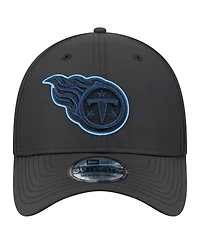 New Era Men's Black Tennessee Titans Night 39THIRTY Flex Hat
