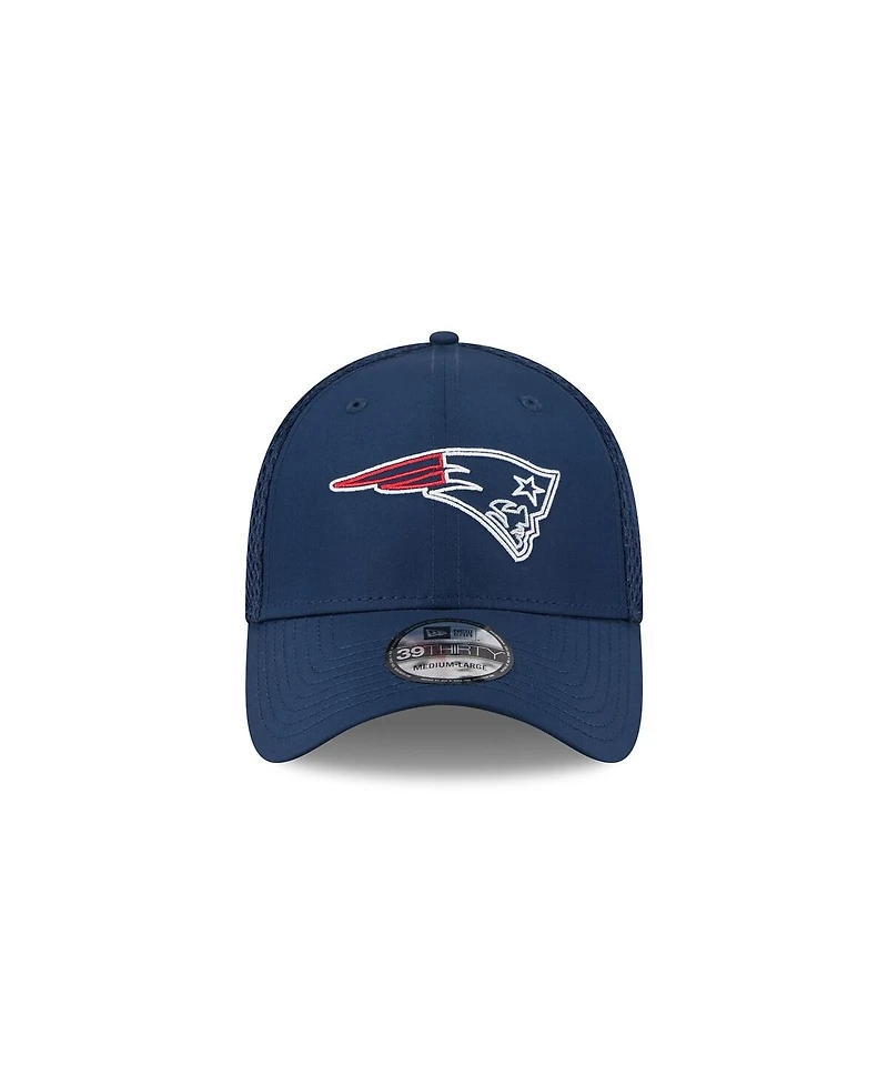 New Era Men's Navy England Patriots Outline 39THIRTY Flex Hat