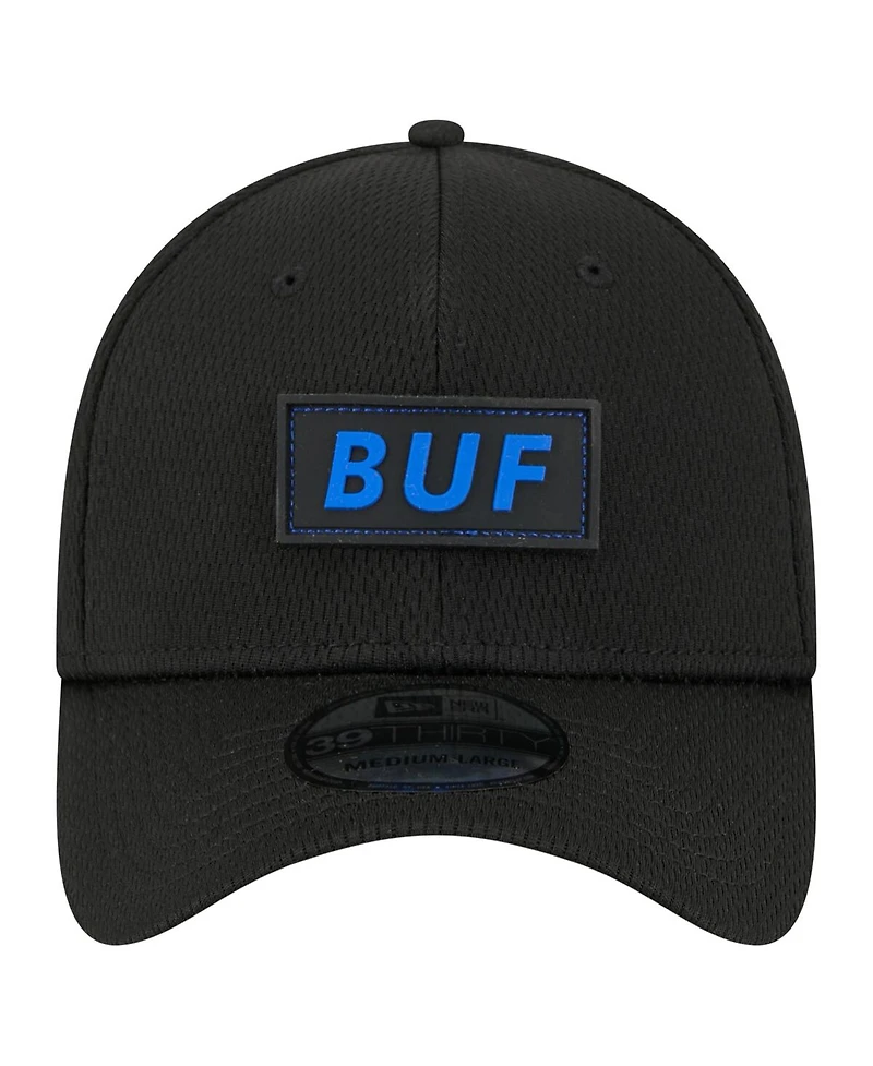 New Era Men's Black Buffalo Bills Scoreboard 39THIRTY Flex Hat