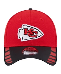 New Era Men's Red Kansas City Chiefs Visor Hit 39THIRTY Flex Hat