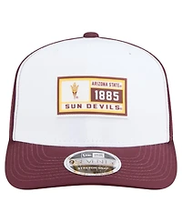 New Era Men's White/Maroon Arizona State Sun Devils Perforated Patched 9SEVENTY Adjustable Hat
