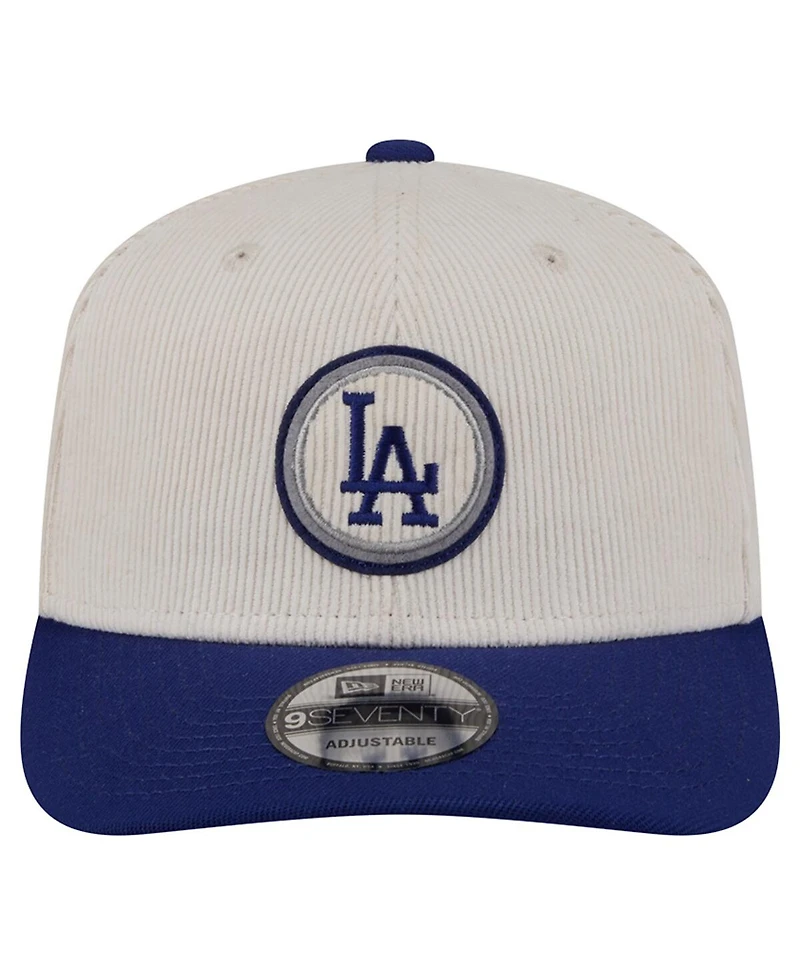 New Era Men's Cream/Dark Blue Los Angeles Dodgers Loyal 9SEVENTY Adjustable Hat