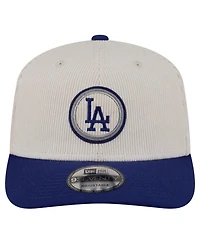 New Era Men's Cream/Dark Blue Los Angeles Dodgers Loyal 9SEVENTY Adjustable Hat