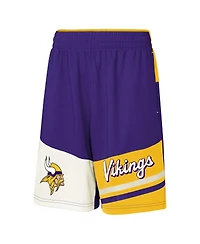 Outerstuff Big Boys and Girls Purple Minnesota Vikings Fandemonium Mesh Shorts