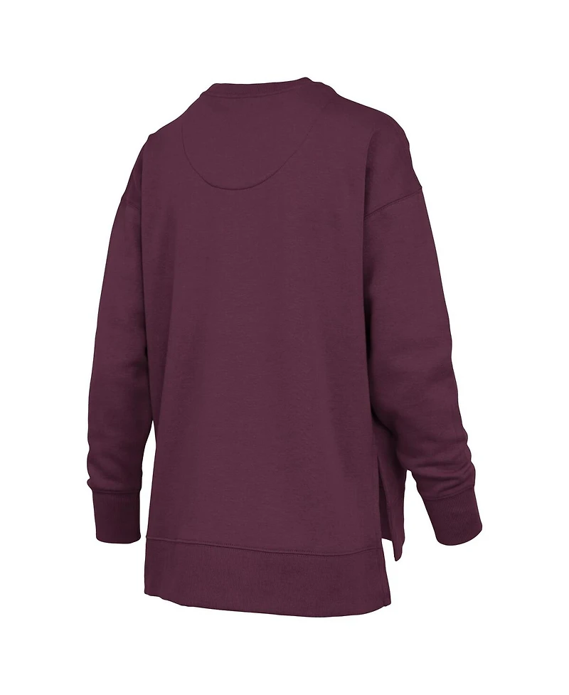 Pressbox Women's Maroon Minnesota Golden Gophers Bonanza Chenille Harper Script Sweatshirt