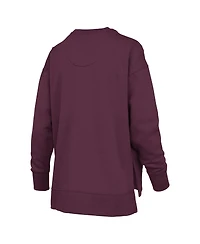 Pressbox Women's Maroon Minnesota Golden Gophers Bonanza Chenille Harper Script Sweatshirt