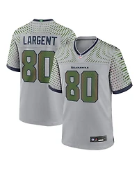 Nike Men's Steve Largent Wolf Gray Seattle Seahawks 2025 Rivalries Collection Retired Player Game Jersey