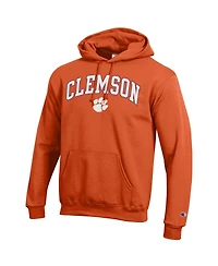 Champion Men's Orange Clemson Tigers Arched Logo Fleece Pullover Hoodie