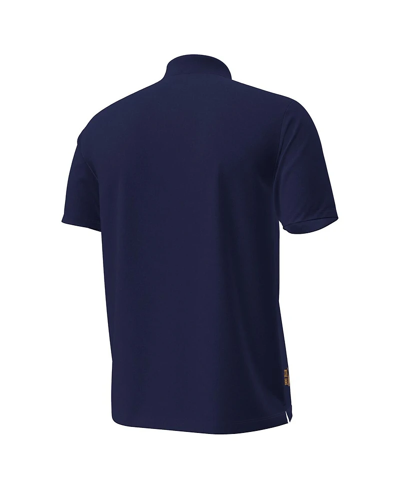 Under Armour Men's Navy Notre Dame Fighting Irish Performance Drive Chest Stripe Polo Shirt