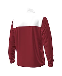 Under Armour Men's Garnet/White South Carolina Gamecocks Green Blocked Quarter-Zip Pullover Hoodie