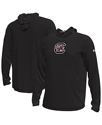 Under Armour Men's Black South Carolina Gamecocks Sideline Knockout Long-Sleeve Hooded T-Shirt