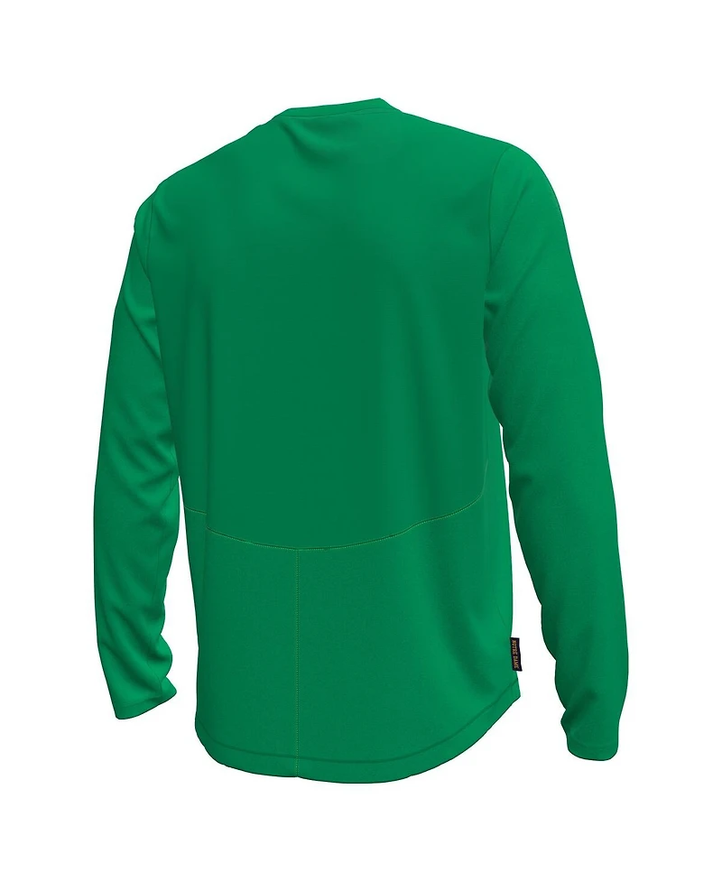 Under Armour Men's Kelly Green Notre Dame Fighting Irish Sideline Knockout Long-Sleeve T-Shirt