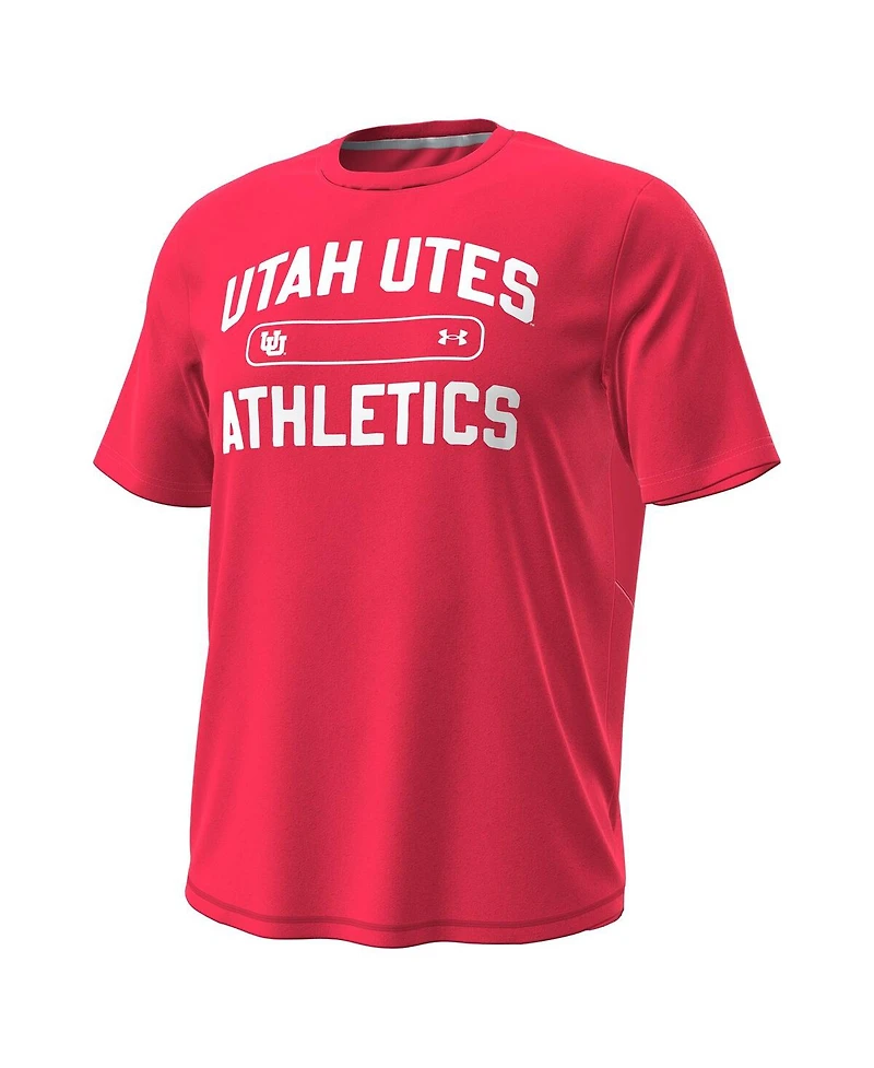 Under Armour Men's Red Utah Utes Sideline Knockout T-Shirt