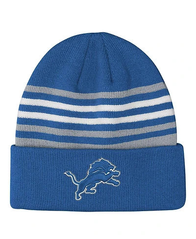 Outerstuff Big Boys and Girls Blue Detroit Lions Essentials Cuffed Knit Hat
