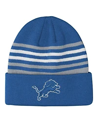 Outerstuff Big Boys and Girls Blue Detroit Lions Essentials Cuffed Knit Hat
