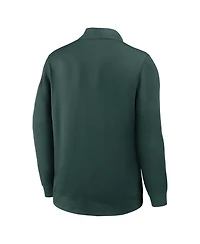 Nike Men's Green Michigan State Spartans 2025 Coaches Premium Dri-fit Half-Zip Pullover Hoodie