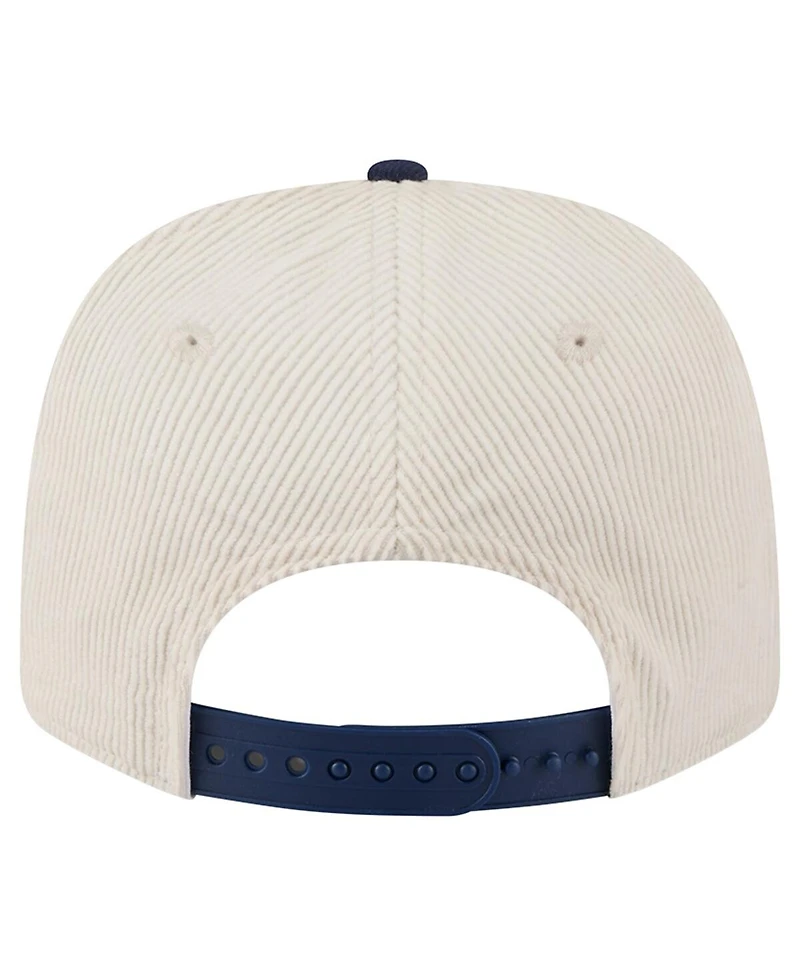 New Era Men's Cream/Navy Milwaukee Brewers Loyal 9SEVENTY Adjustable Hat