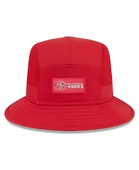 New Era Men's Scarlet San Francisco 49ers 2025 Sideline Bucket Hat