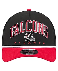 New Era Men's Black/Red Atlanta Falcons Arch 9FORTY A-Frame Adjustable Hat