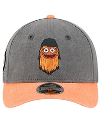 New Era Men's Black/Orange Philadelphia Flyers Mascot 2-Tone 9FORTY Adjustable Hat