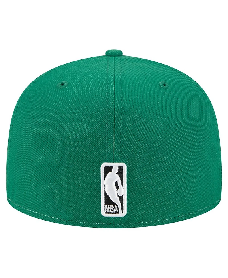 New Era Men's White/Kelly Green Boston Celtics Repeat 59Fifty Fitted Hat